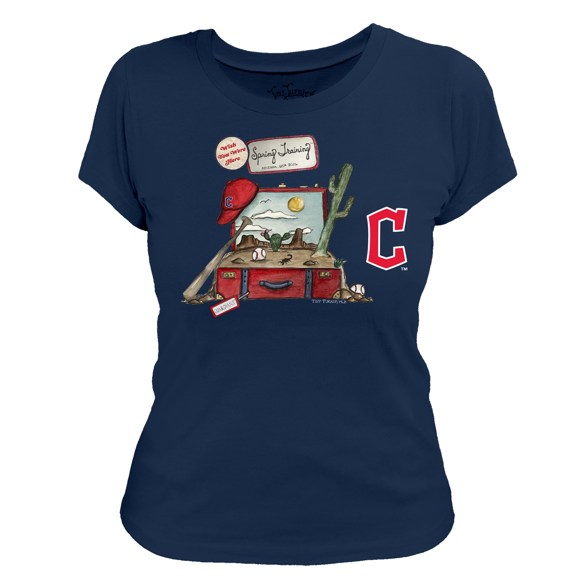 Cleveland Guardians Spring Training 2026 Women's Tee Shirt - Tiny Turnip