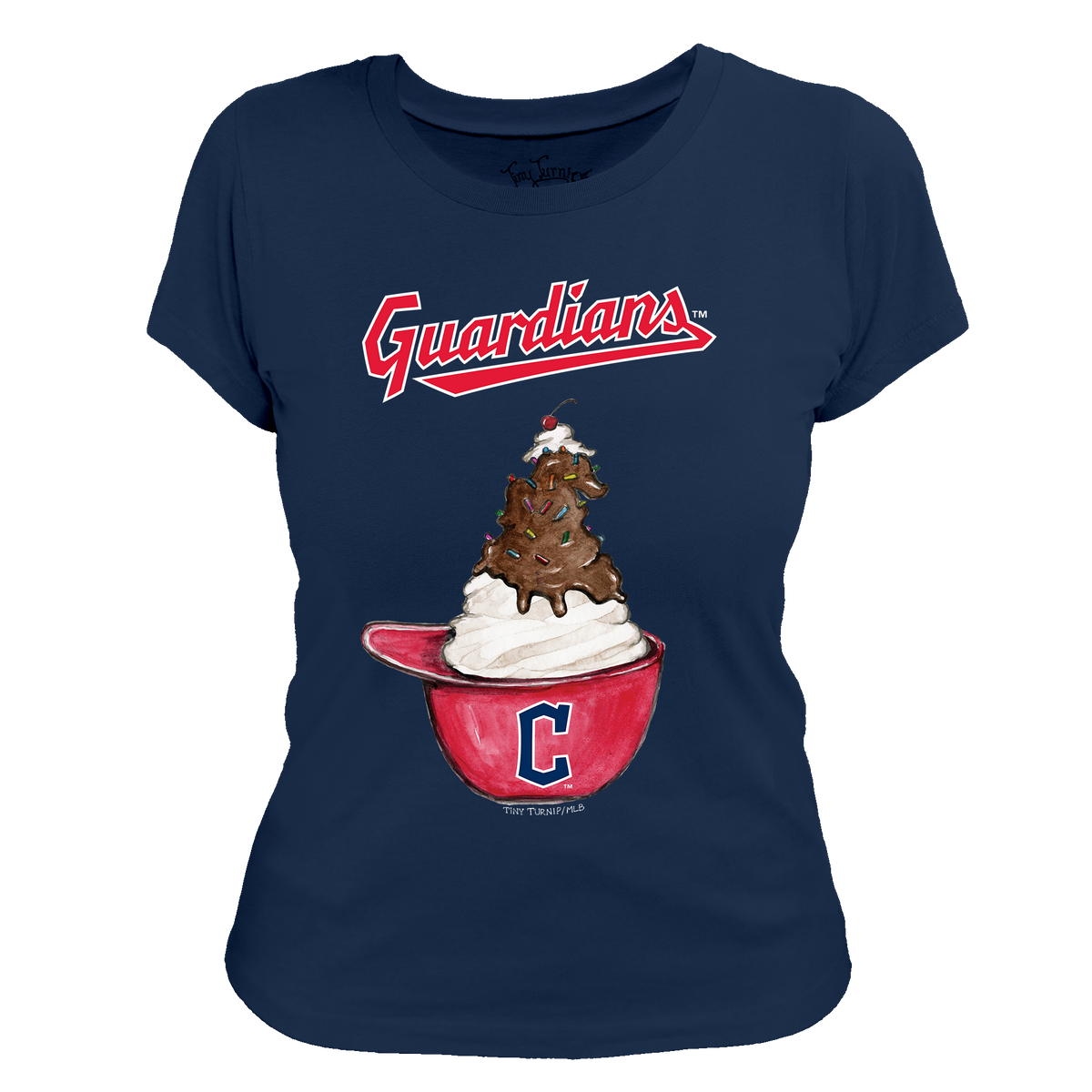 Cleveland Guardians Sundae Helmet Women's Tee Shirt