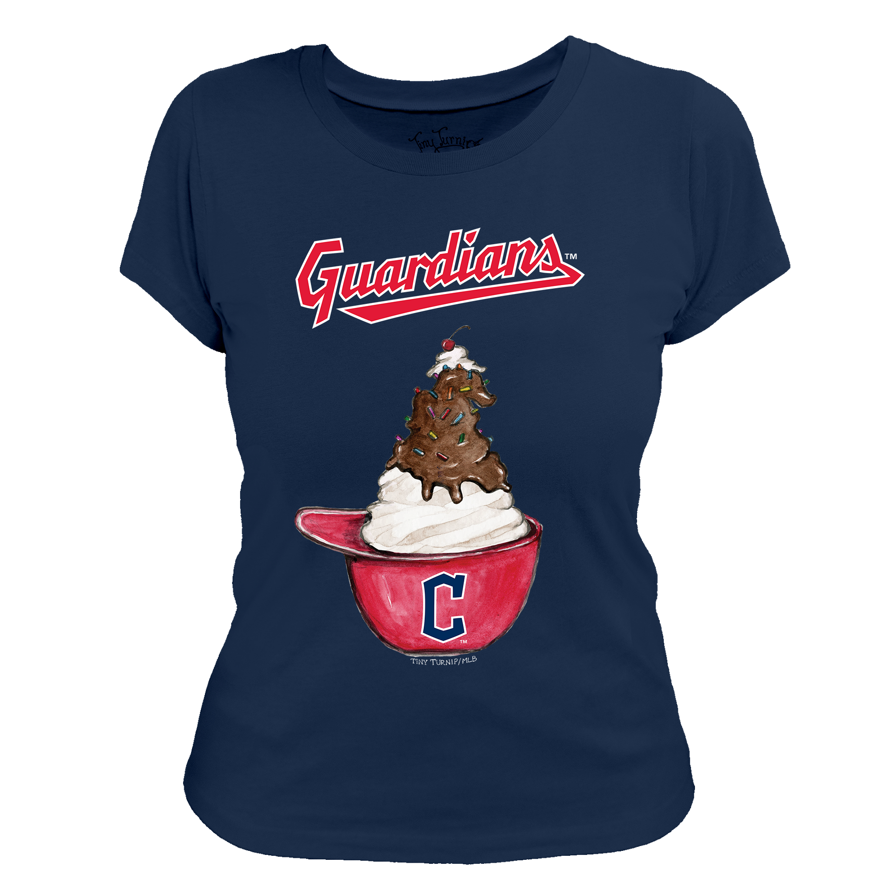 Cleveland Guardians Sundae Helmet Women's Tee Shirt