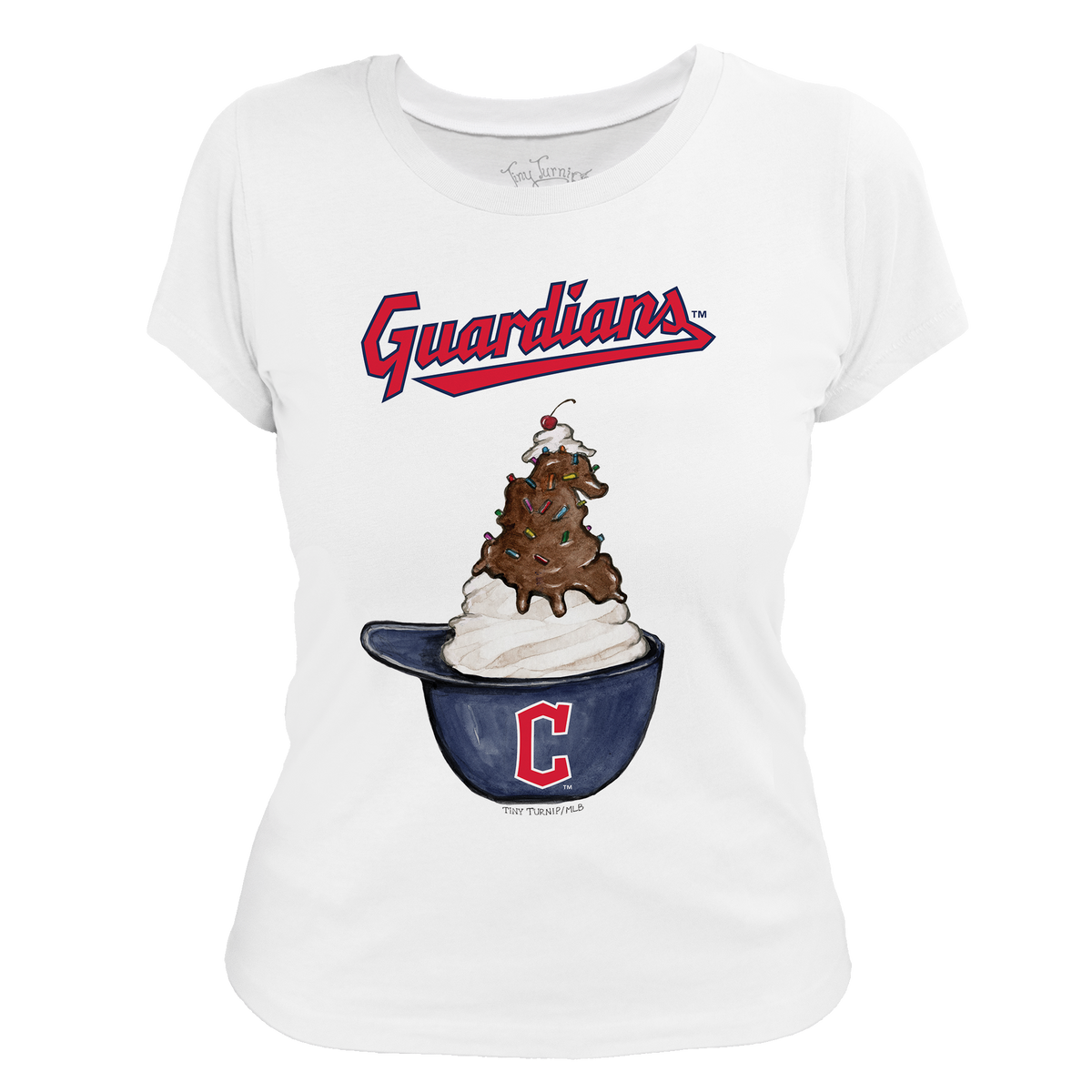 Cleveland Guardians Sundae Helmet Women's Tee Shirt