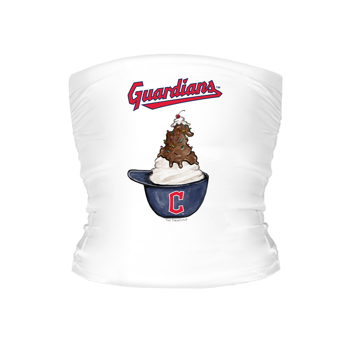 Cleveland Guardians Sundae Helmet Tube Top - Tiny Turnip
