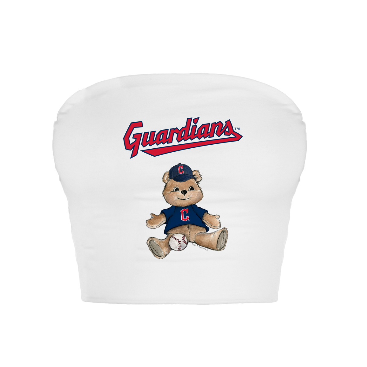 Cleveland Guardians Teddy Crop Tube Top