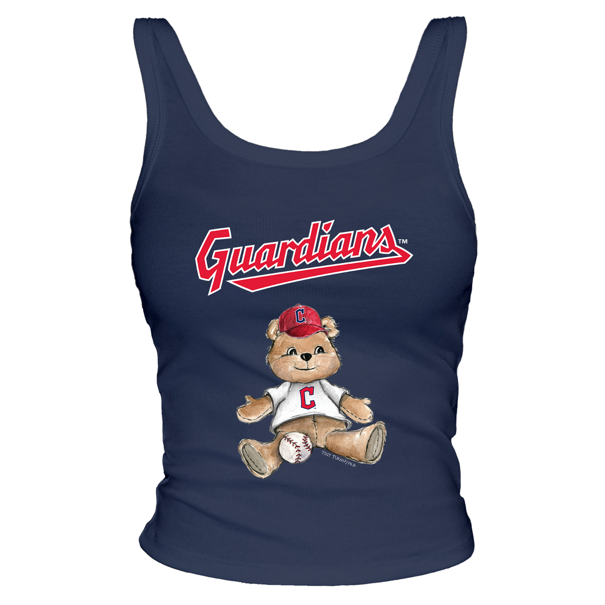 Cleveland Guardians Teddy Ribbed Tank - Tiny Turnip