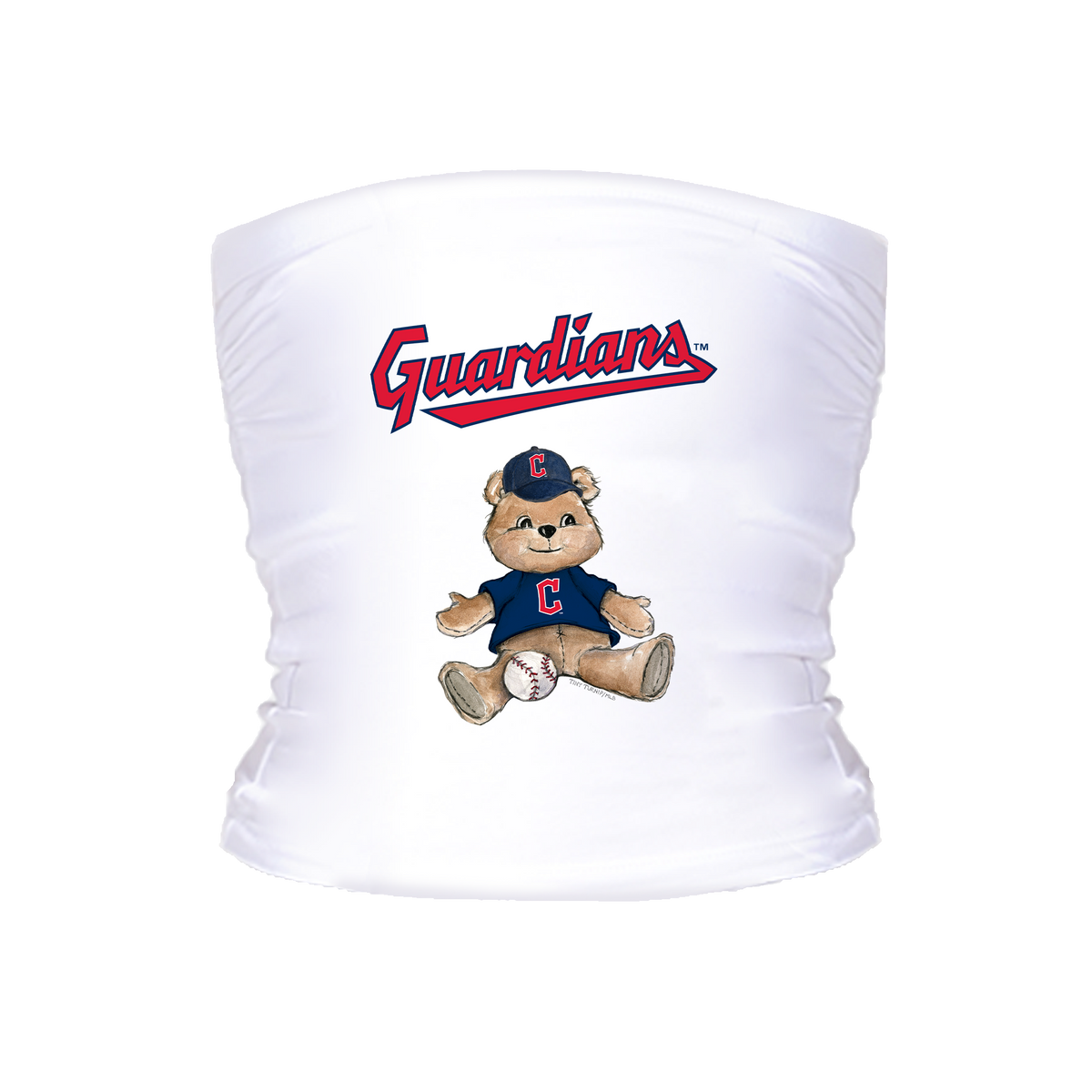 Cleveland Guardians Teddy Tube Top - Tiny Turnip