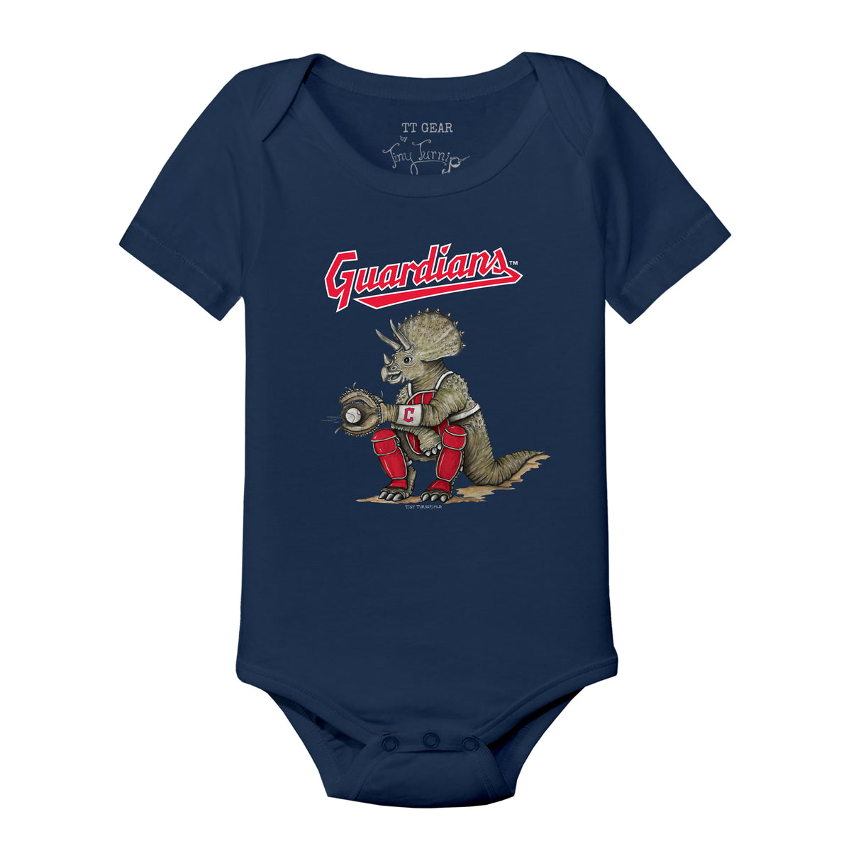 Cleveland Guardians Triceratops Short Sleeve Snapper