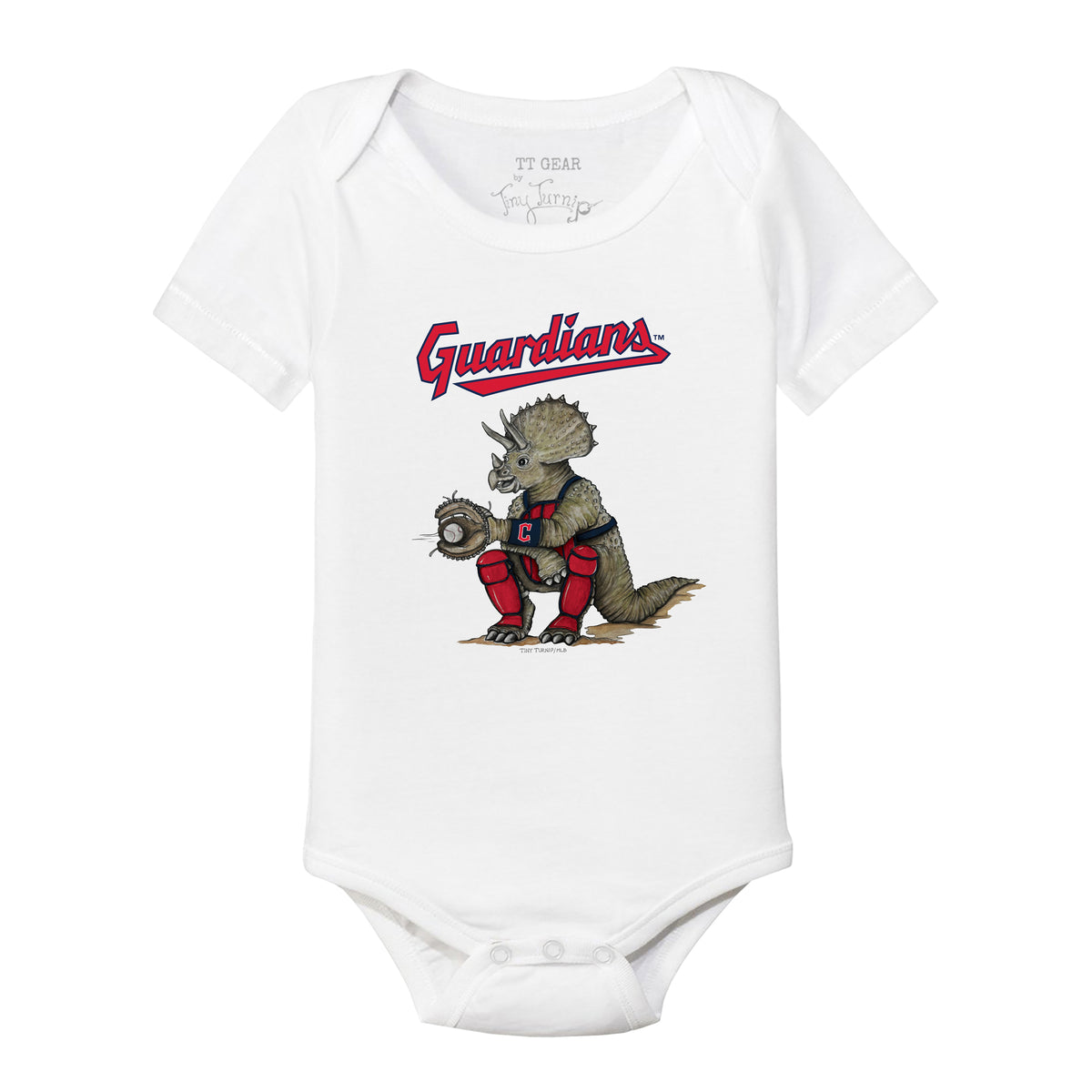 Cleveland Guardians Triceratops Short Sleeve Snapper