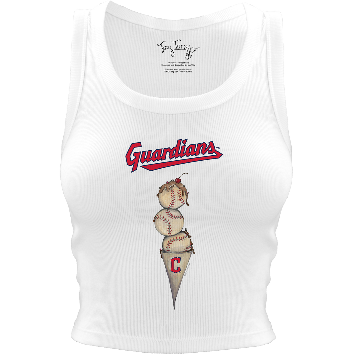 Cleveland Guardians Triple Scoop Crop Tank