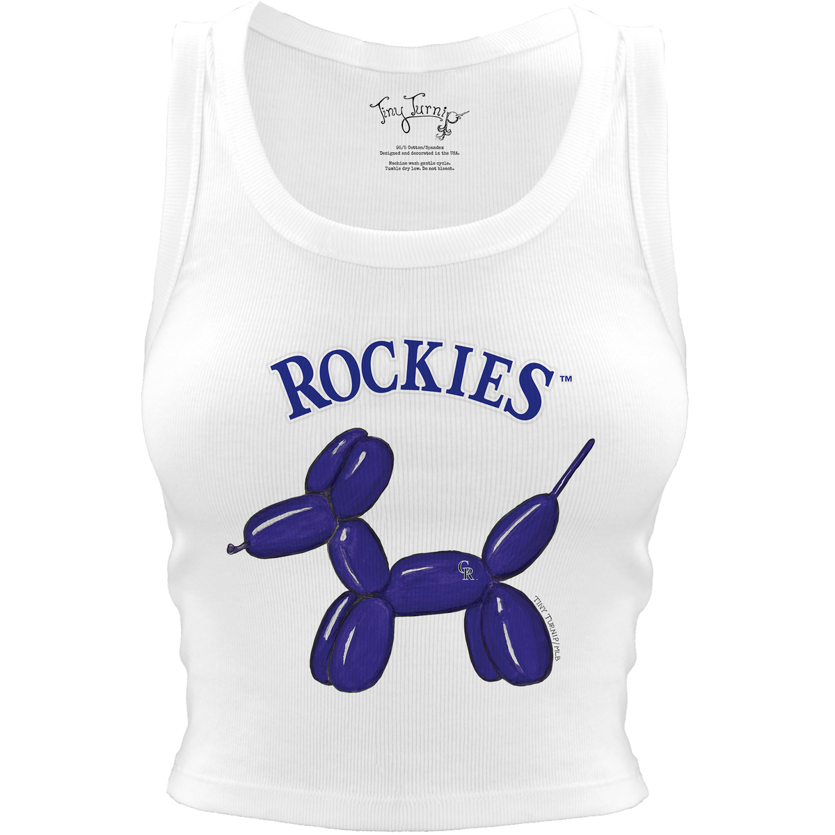 Colorado Rockies Balloon Dog Crop Tank