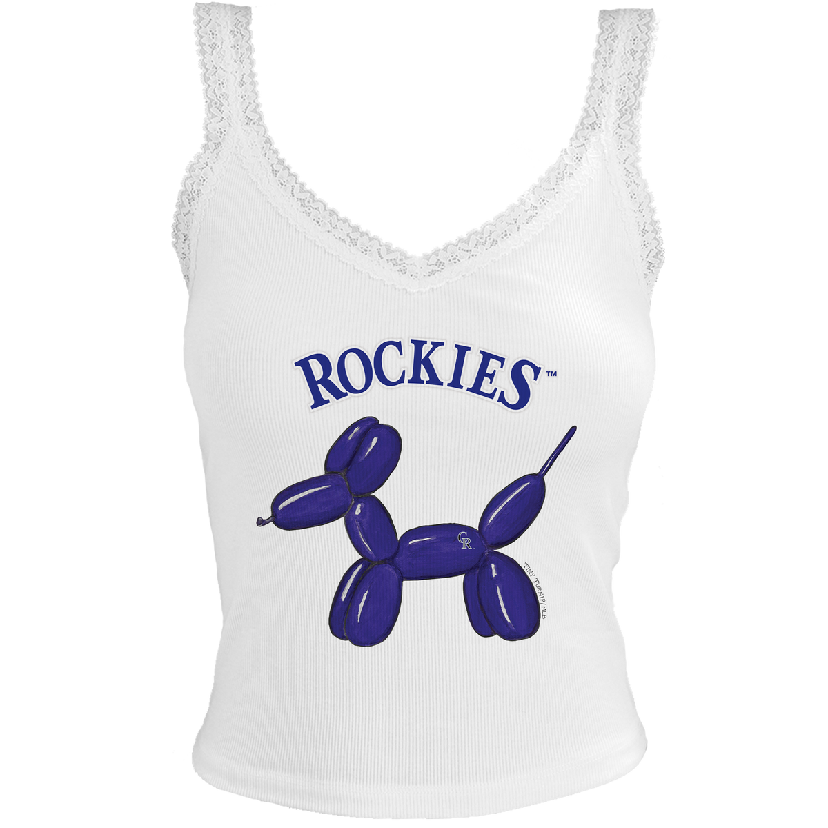 Colorado Rockies Balloon Dog Lace Tank