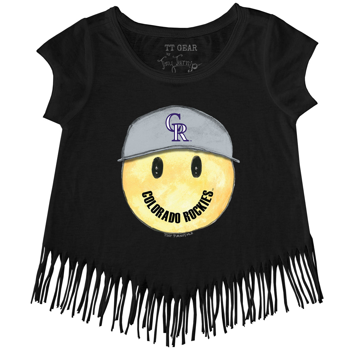Colorado Rockies Smiley Fringe Tee