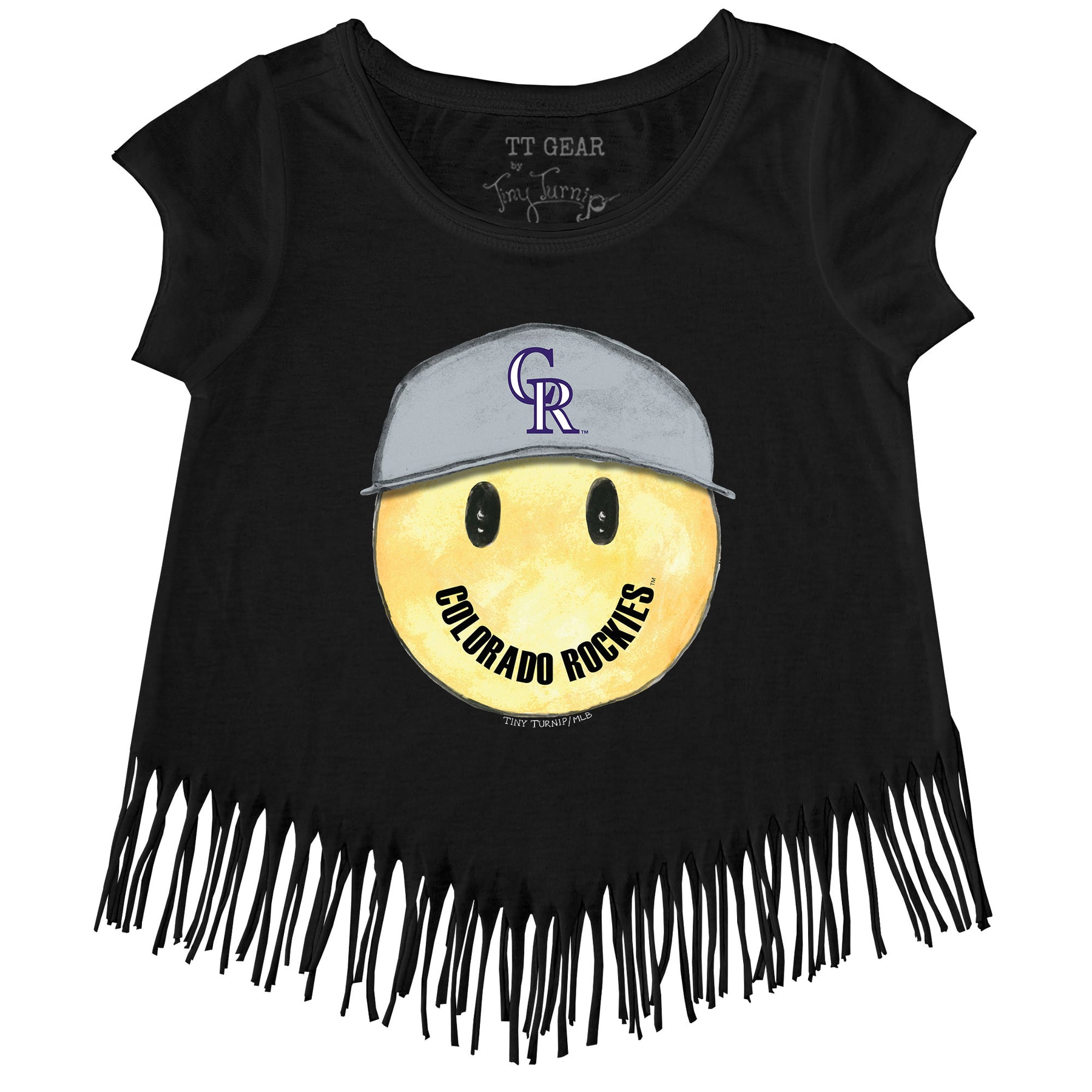 Colorado Rockies Smiley Fringe Tee