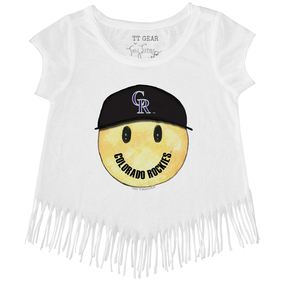 Colorado Rockies Smiley Fringe Tee
