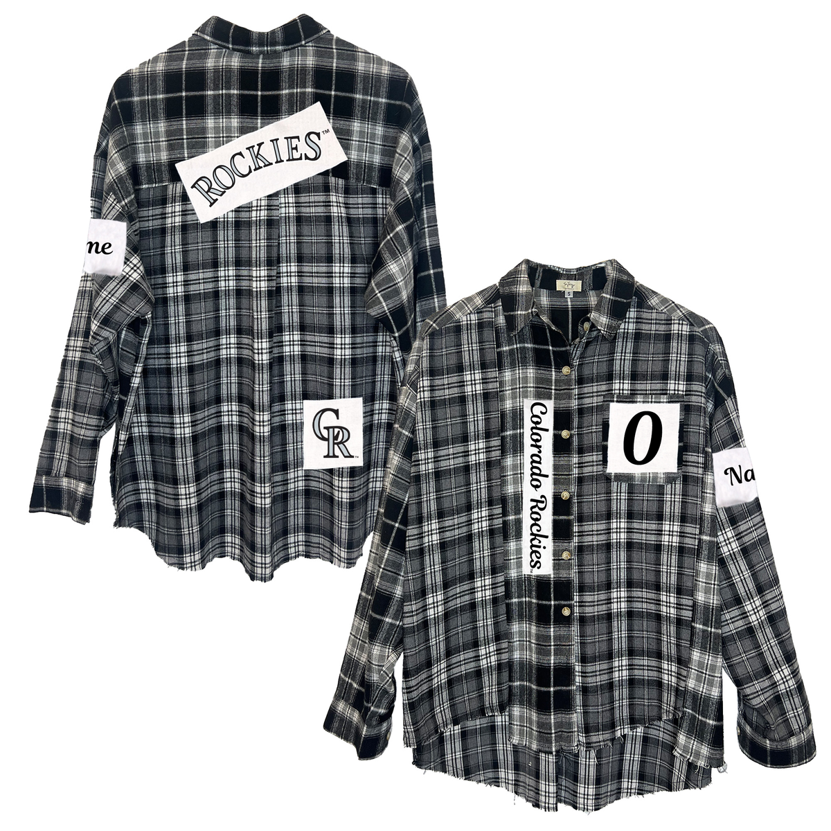 Colorado Rockies Black Out Flannel