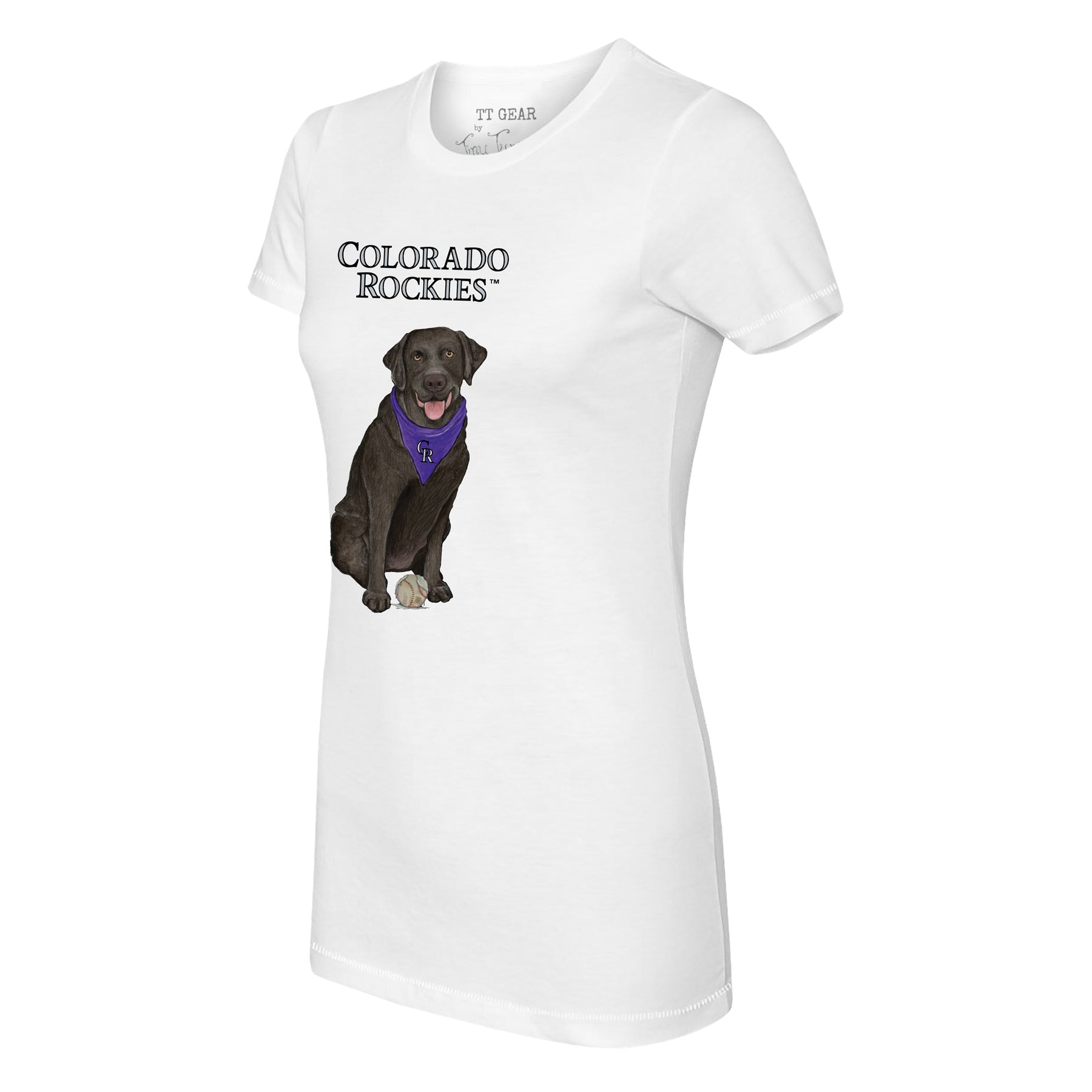 Colorado Rockies Black Labrador Retriever Tee Shirt