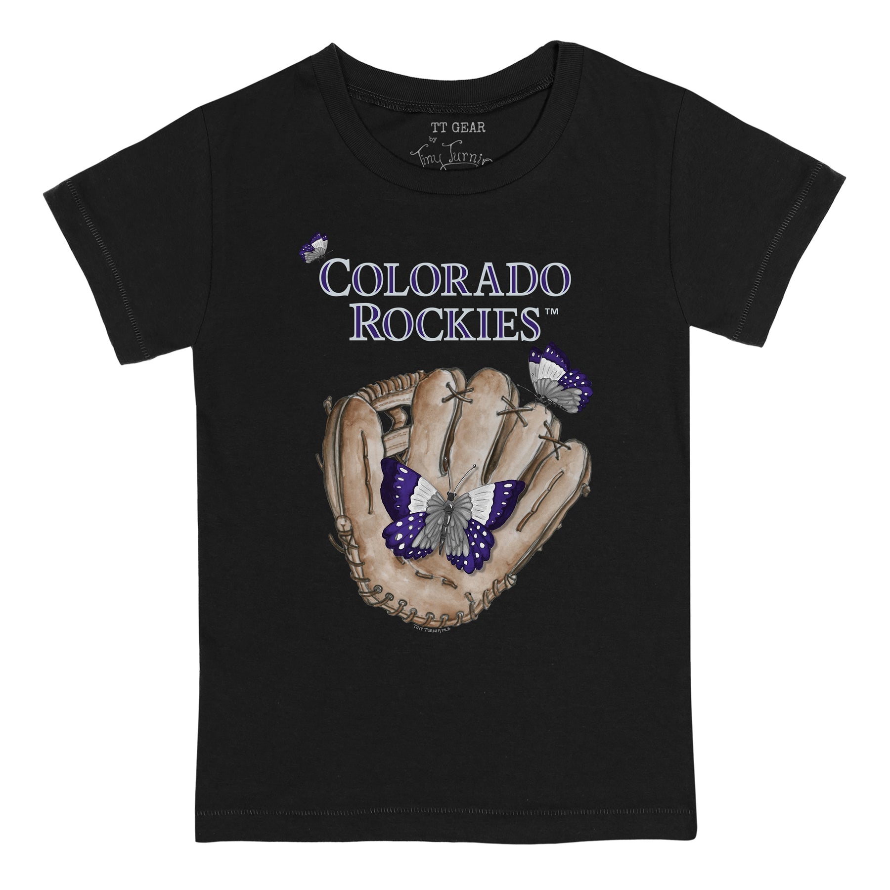 Colorado Rockies Butterfly Glove Tee Shirt
