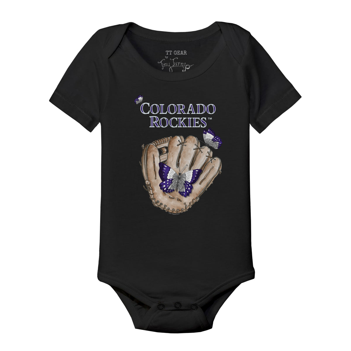 Colorado Rockies Butterfly Glove Short Sleeve Snapper