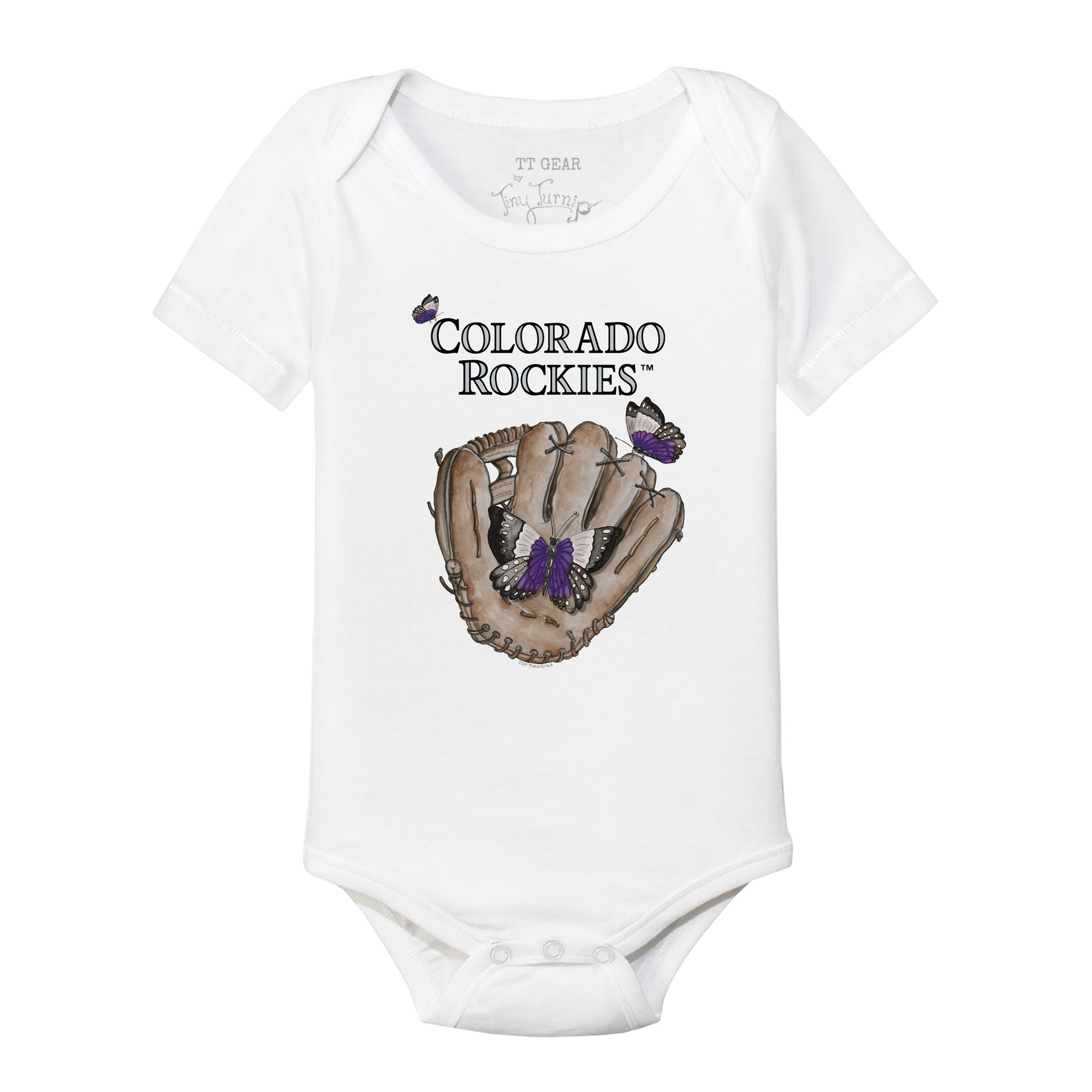 Colorado Rockies Butterfly Glove Short Sleeve Snapper