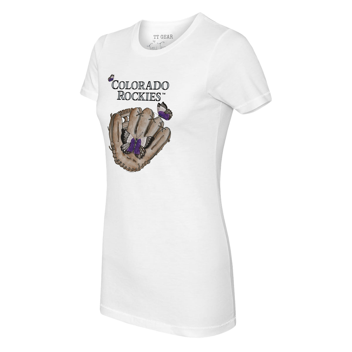 Colorado Rockies Butterfly Glove Tee Shirt