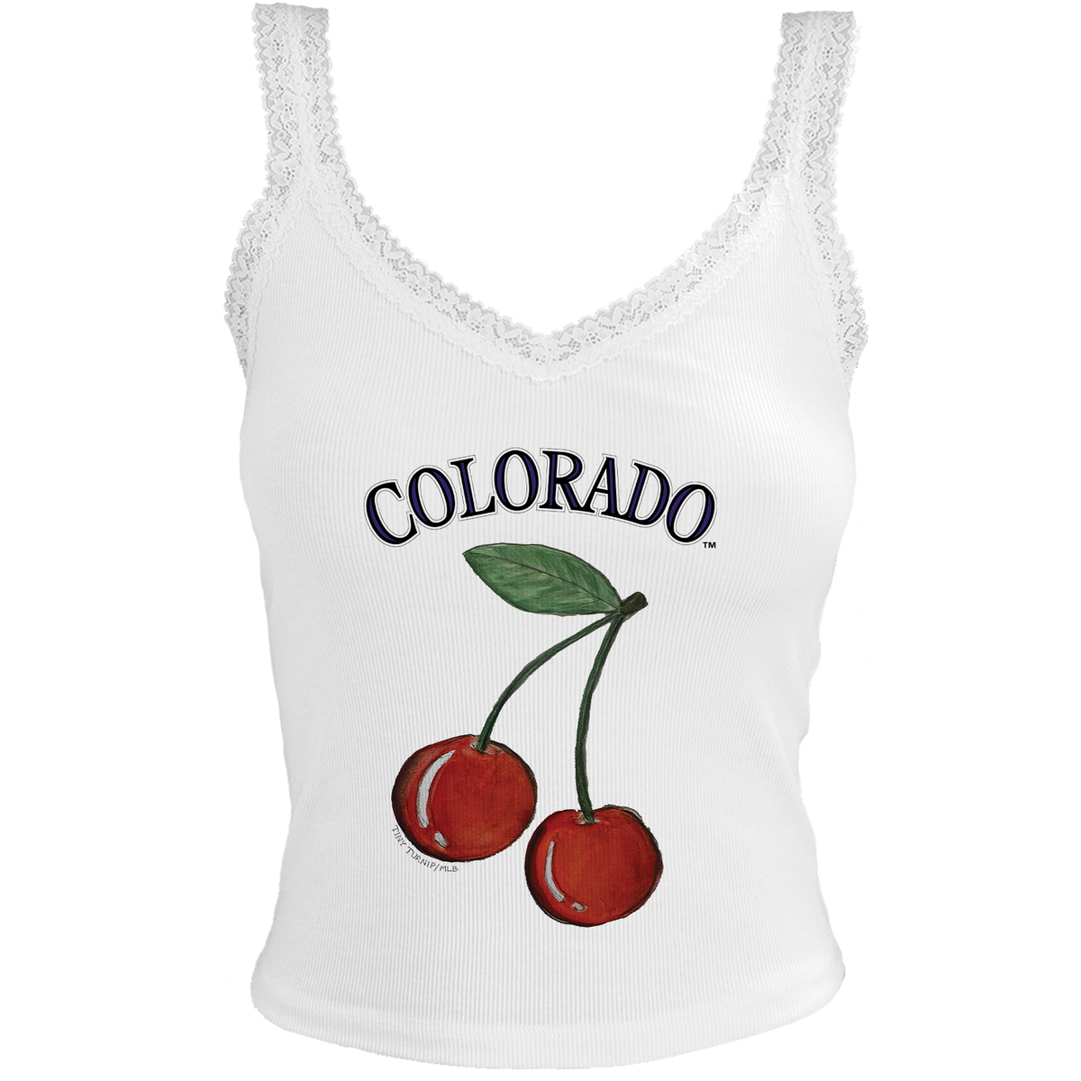 Colorado Rockies Cherry Lace Tank