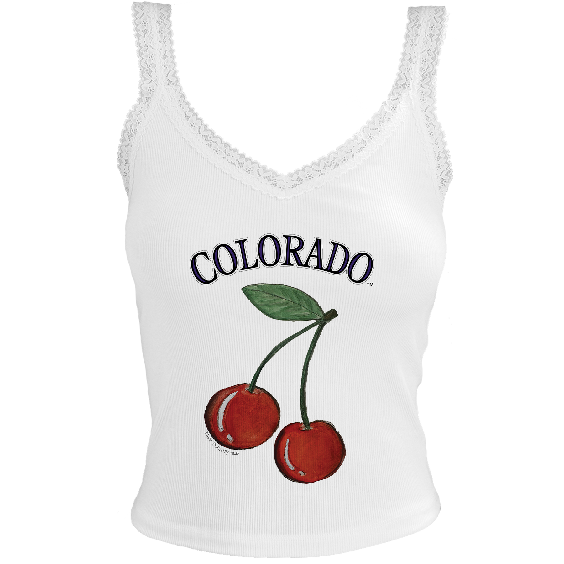 Colorado Rockies Cherry Lace Tank