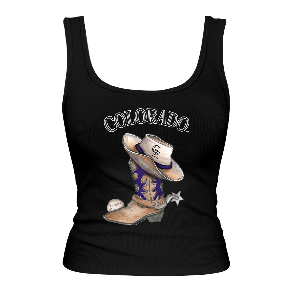 Colorado Rockies Cowboy Boot Emmy Tank