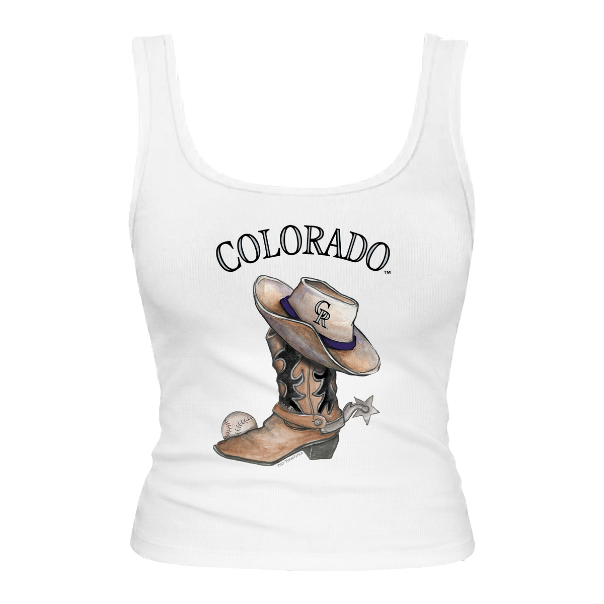 Colorado Rockies Cowboy Boot Emmy Tank