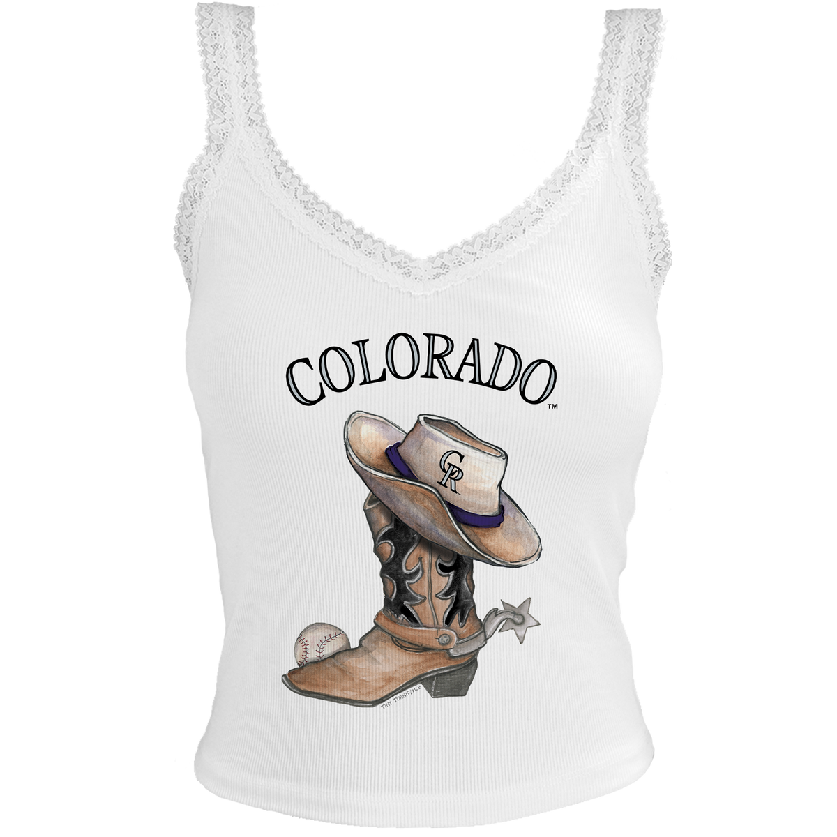 Colorado Rockies Cowboy Boot Lace Tank