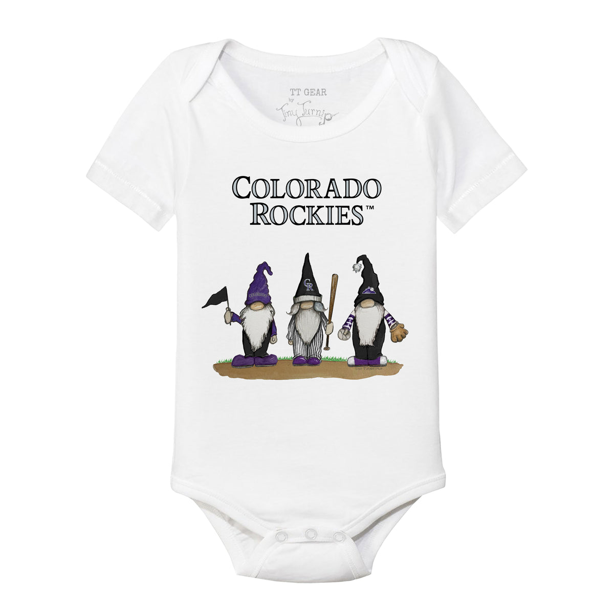 Colorado Rockies Gnomes Short Sleeve Snapper