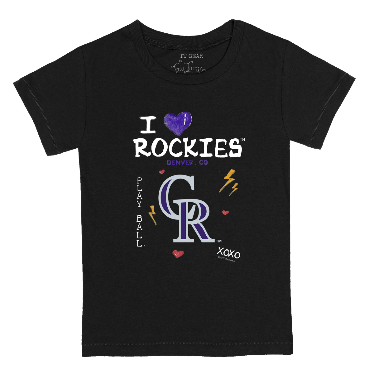 I Heart Rockies Kid's Tee Shirt - Tiny Turnip
