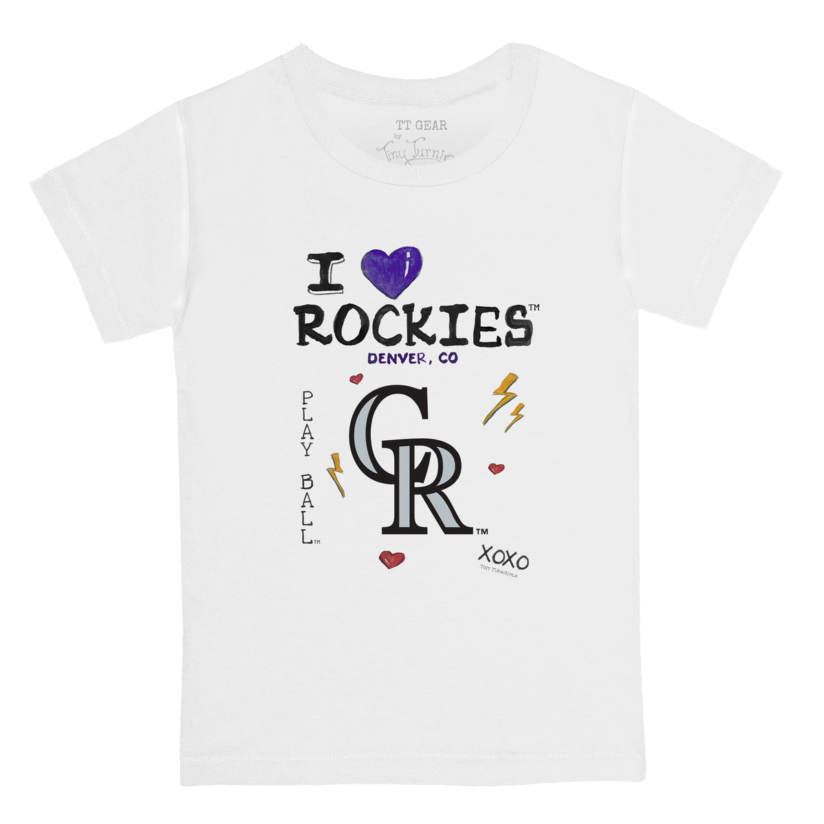 I Heart Rockies Kid's Tee Shirt - Tiny Turnip