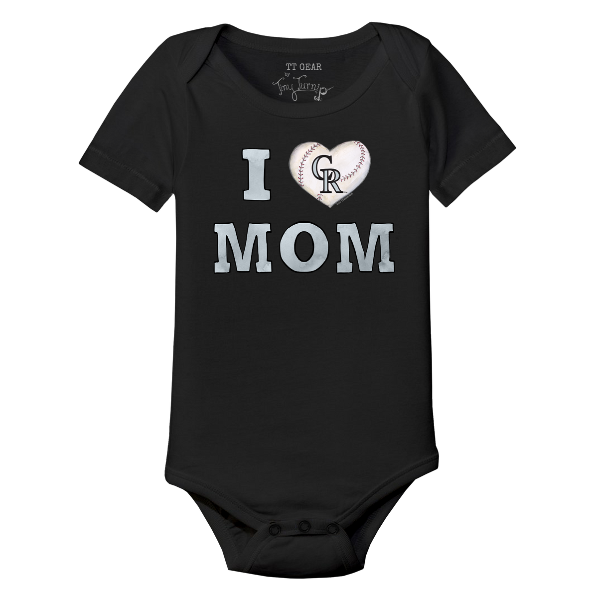 Colorado Rockies I Love Mom Short Sleeve Snapper