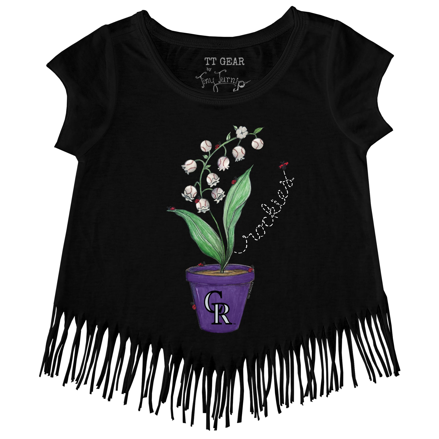 Colorado Rockies Ladybug Fringe Tee