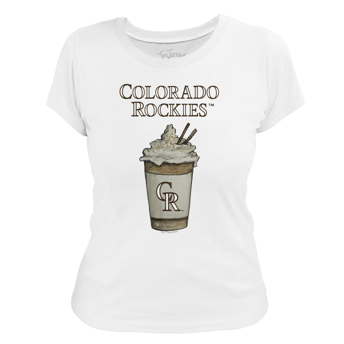 Colorado Rockies Latte Women's Tee Shirt