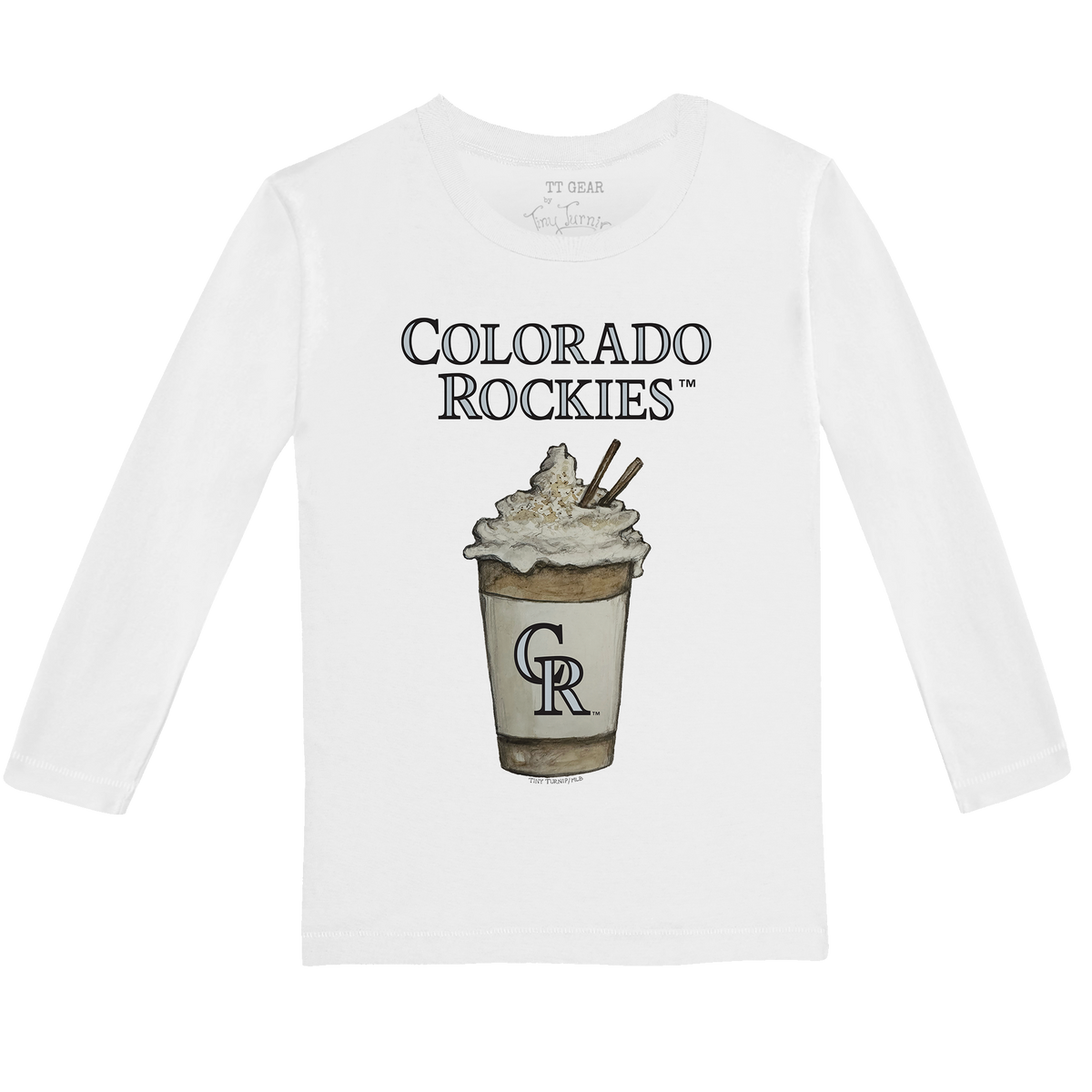 Colorado Rockies Latte Long-Sleeve Tee Shirt