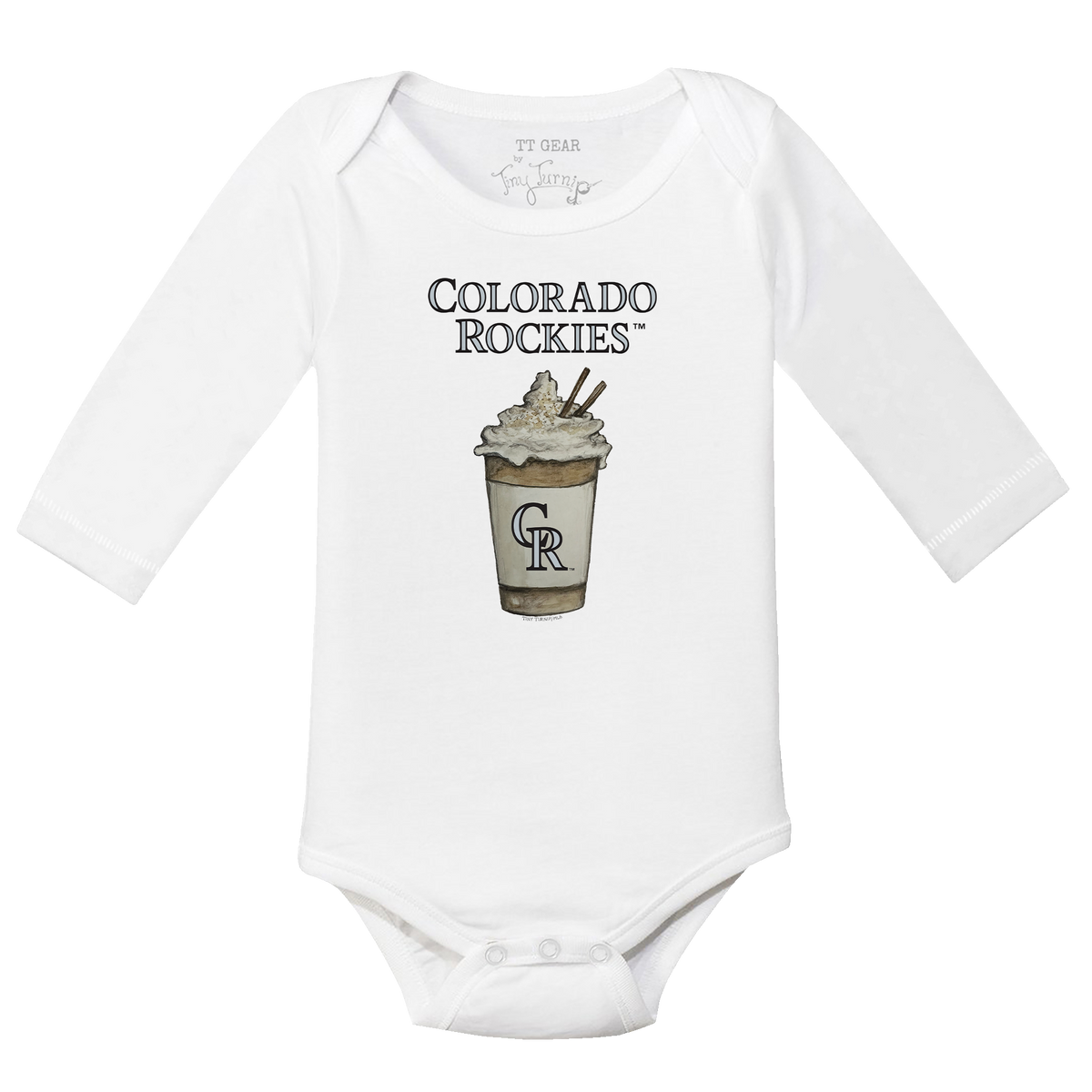Colorado Rockies Latte Long Sleeve Snapper