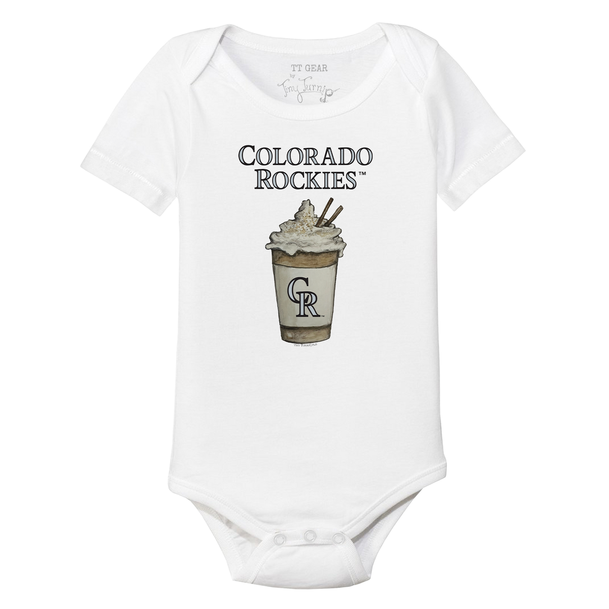 Colorado Rockies Latte Short Sleeve Snapper