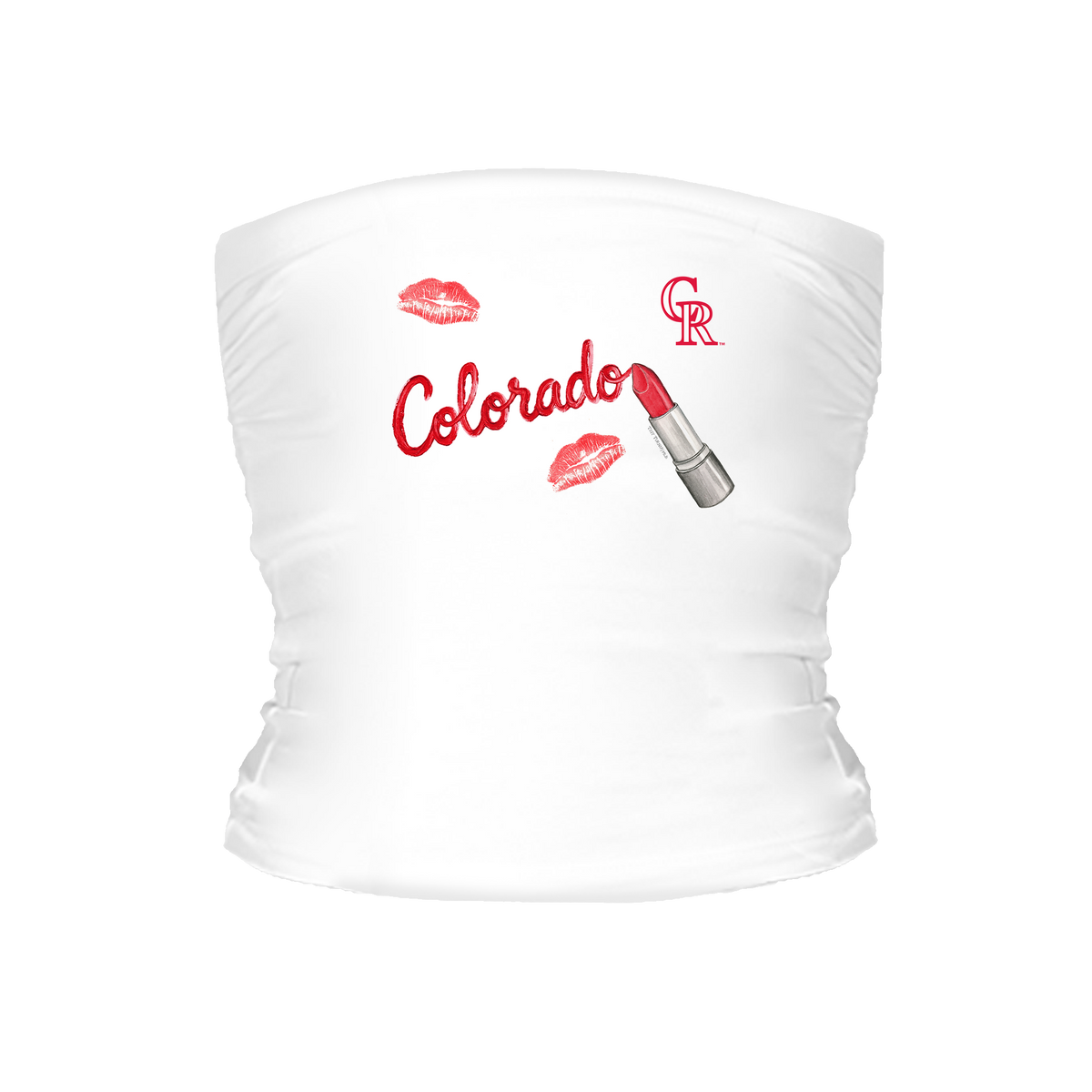 Colorado Rockies Lipstick Tube Top - Tiny Turnip