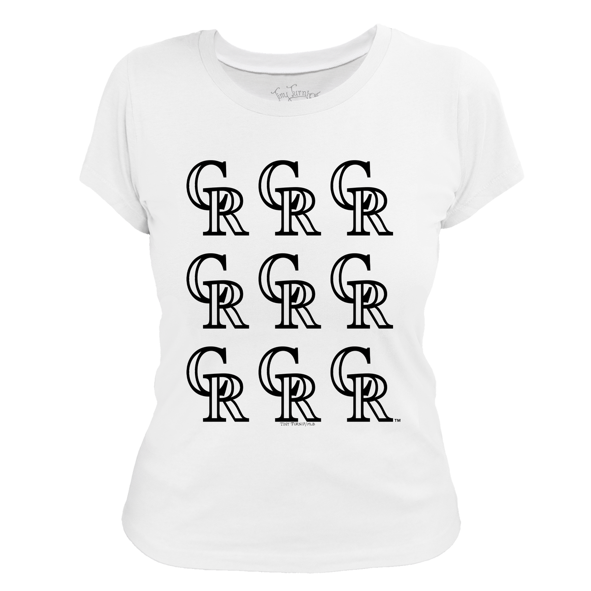 Colorado Rockies Logo Grid Tee Shirt