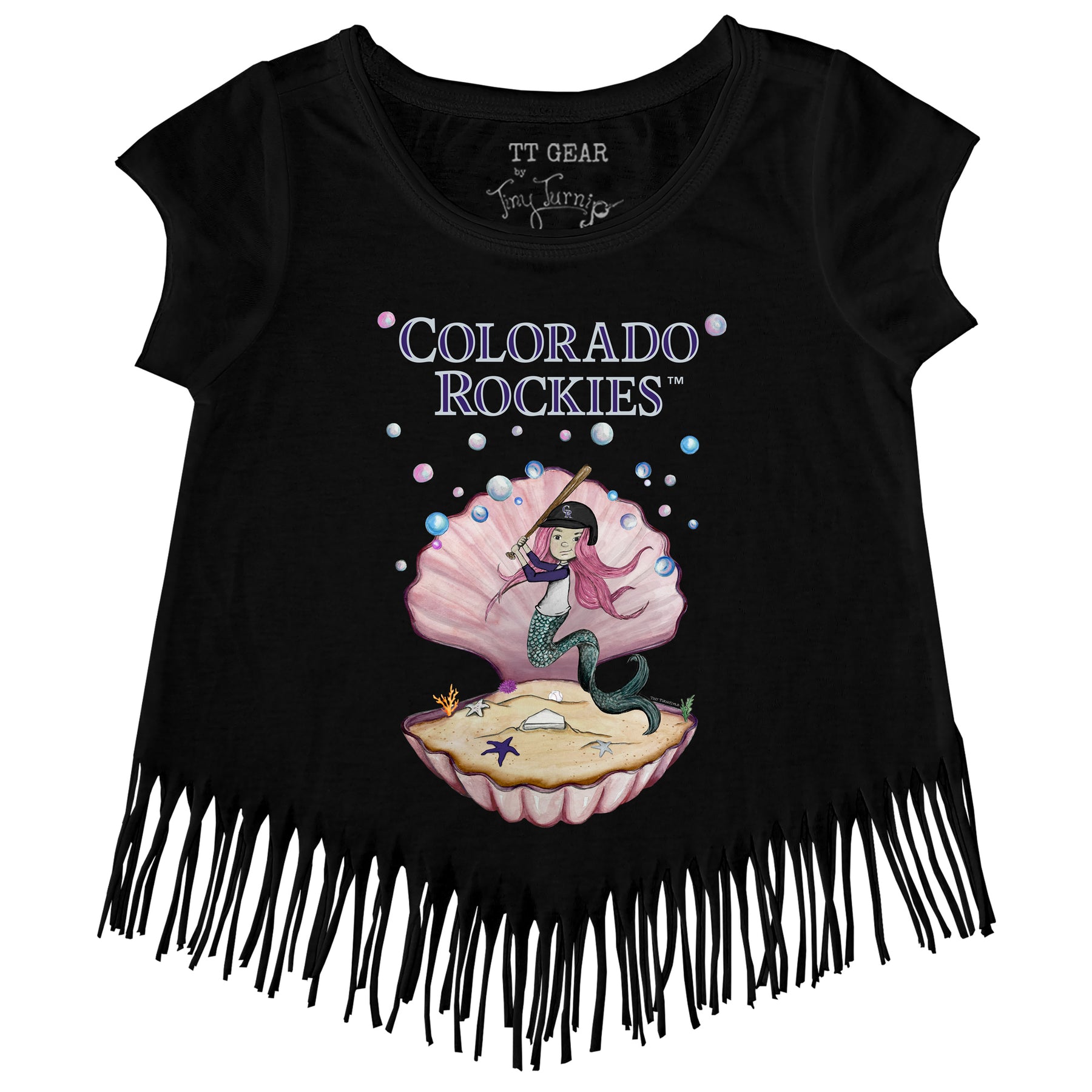 Colorado Rockies Mermaid Fringe Tee