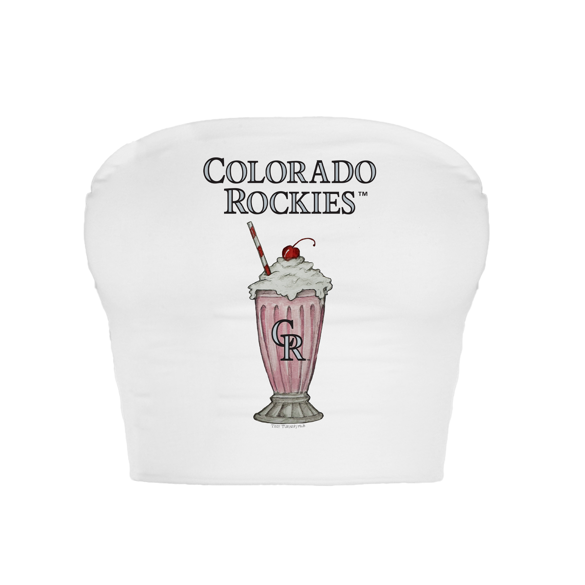 Colorado Rockies Milkshake Crop Tube Top