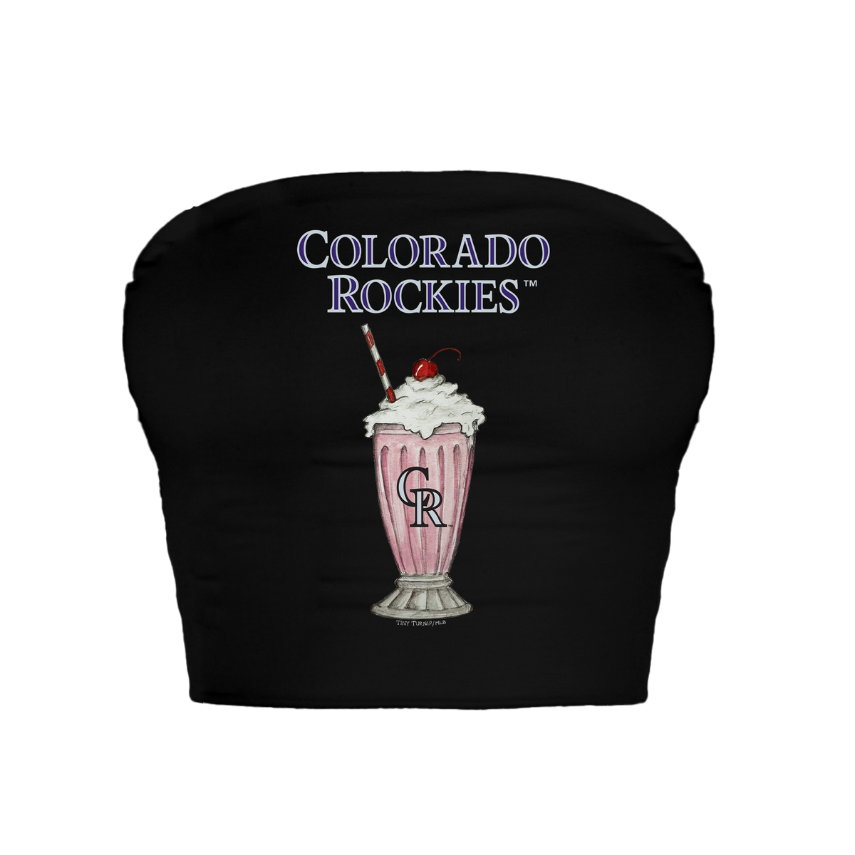 Colorado Rockies Milkshake Crop Tube Top