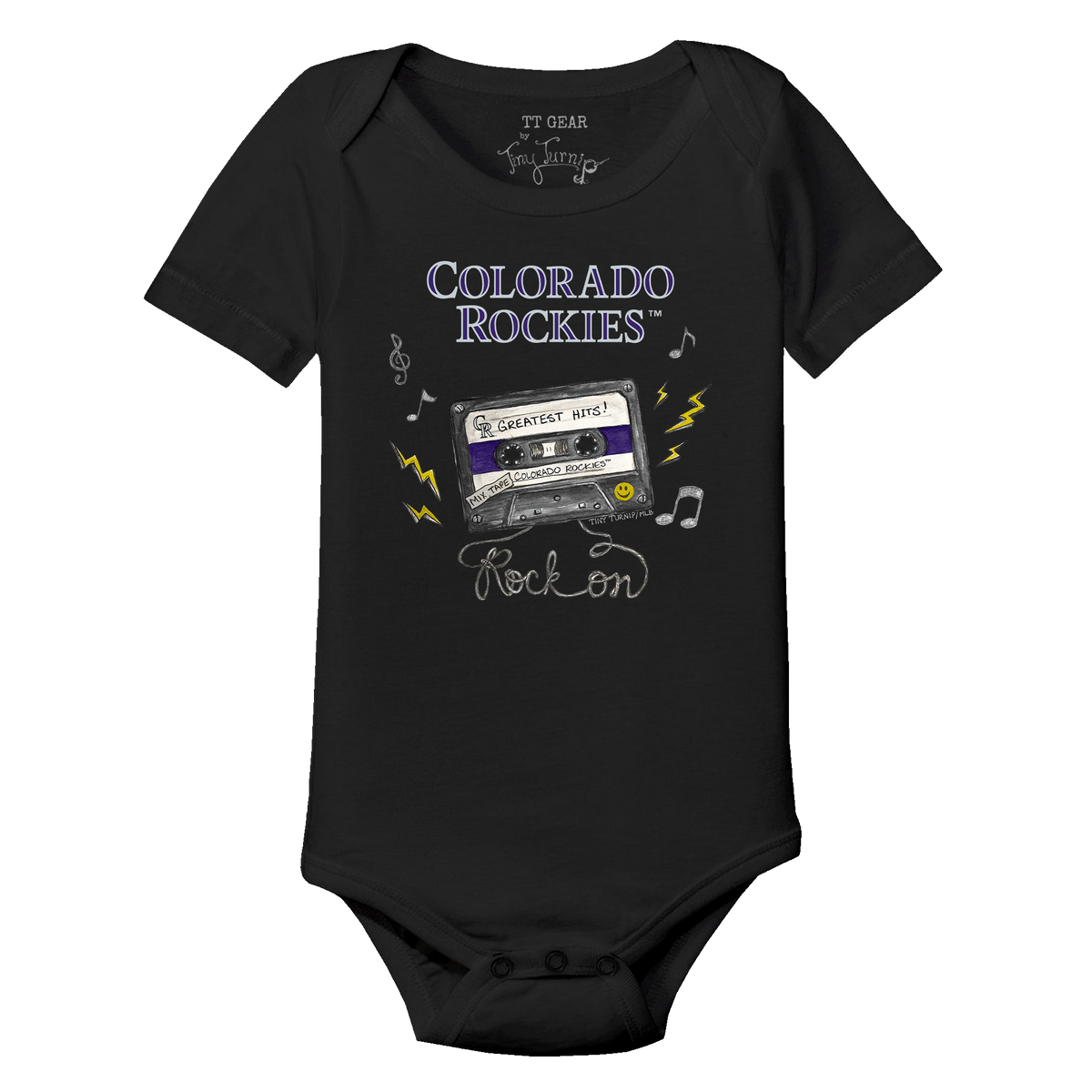 Colorado Rockies Mixtape Short Sleeve Snapper - Tiny Turnip