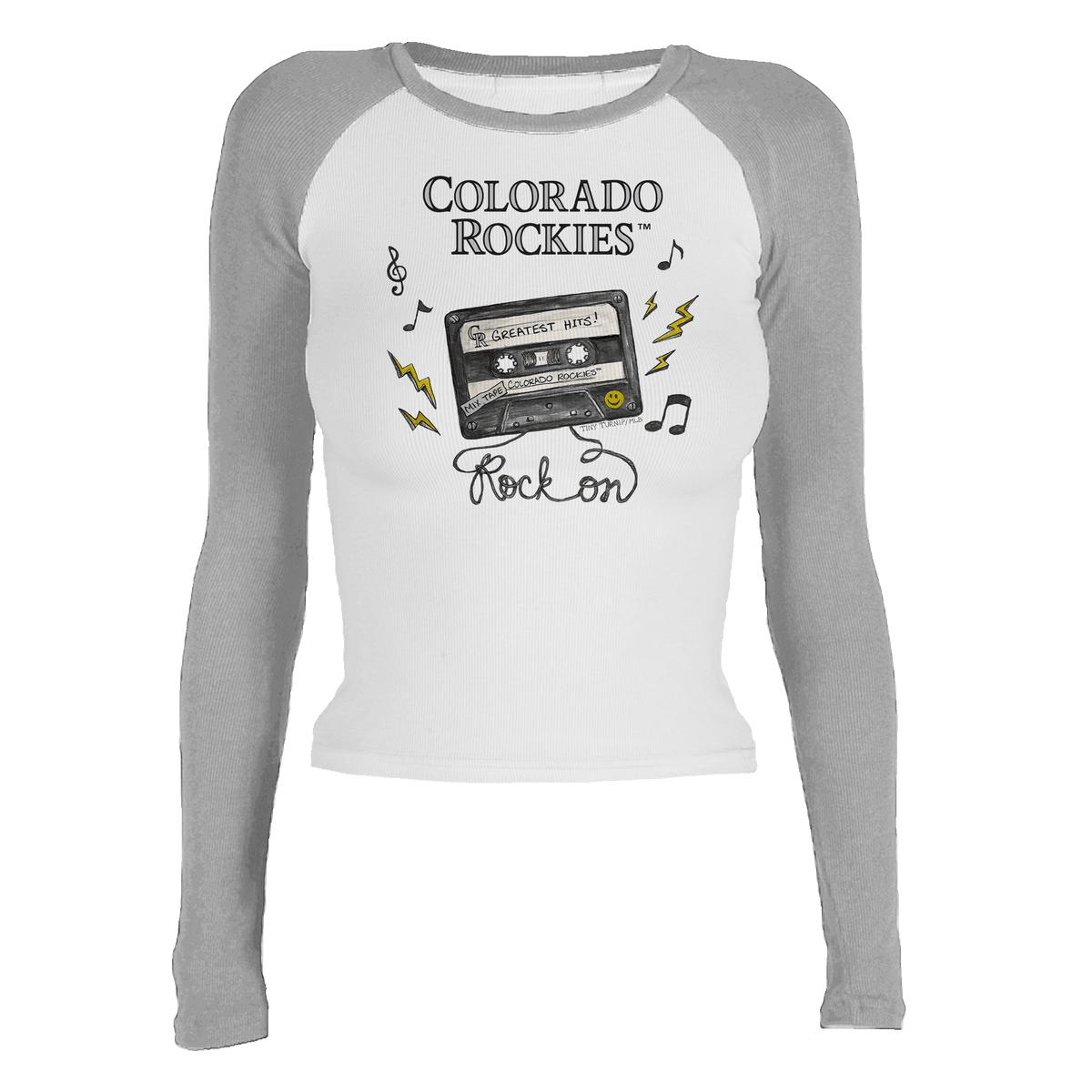 Colorado Rockies Mixtape Roxy Raglan Long Sleeve