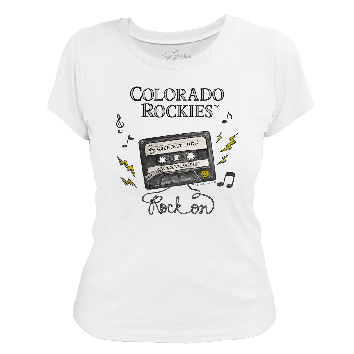 Colorado Rockies Mixtape Women's Tee Shirt