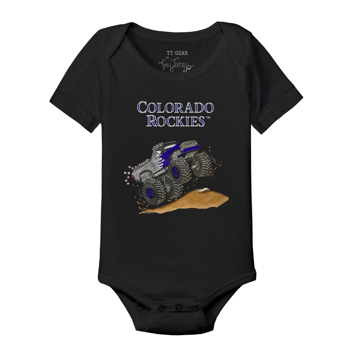 Colorado Rockies Monster Truck Short Sleeve Snapper