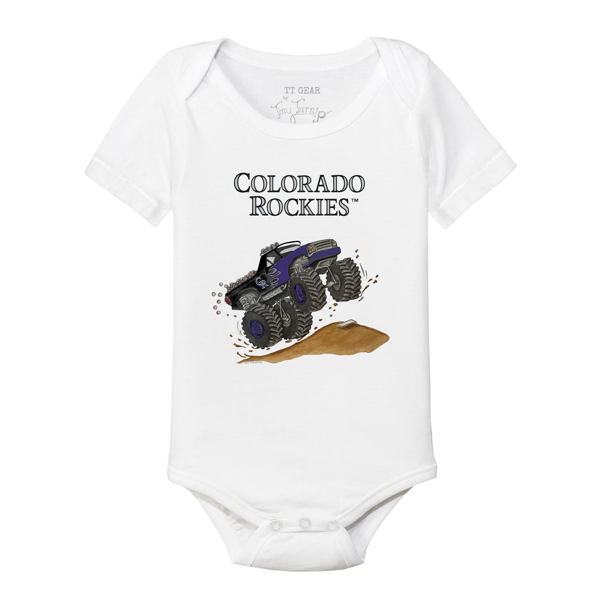 Colorado Rockies Monster Truck Short Sleeve Snapper