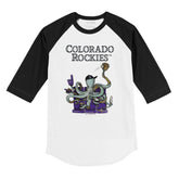 Colorado Rockies Octopus 3/4 Black Sleeve Raglan