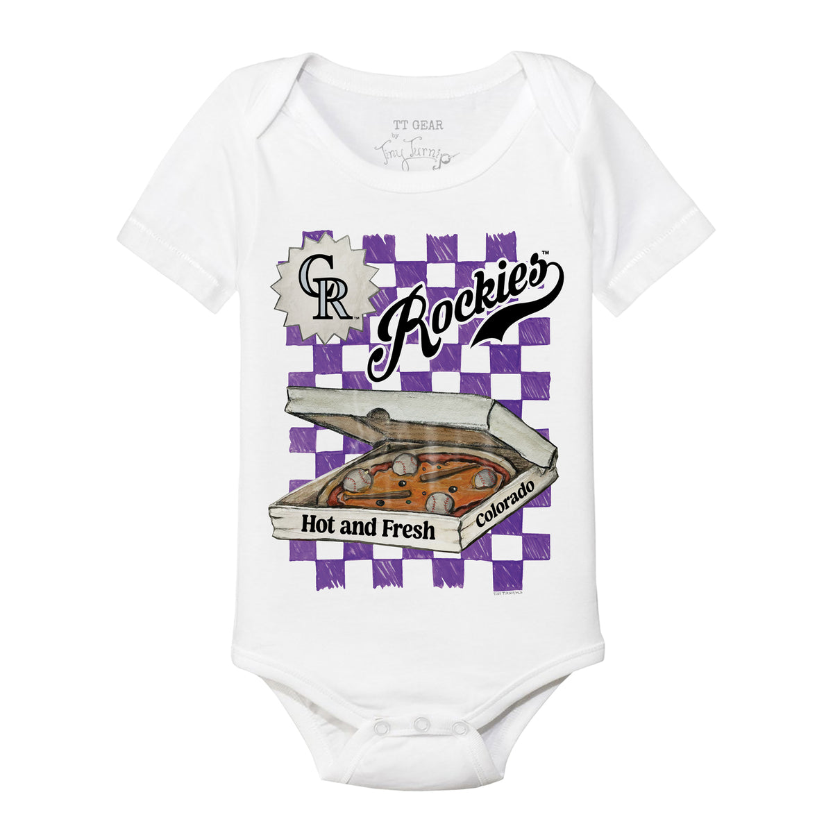 Colorado Rockies Pizza Short Sleeve Snapper