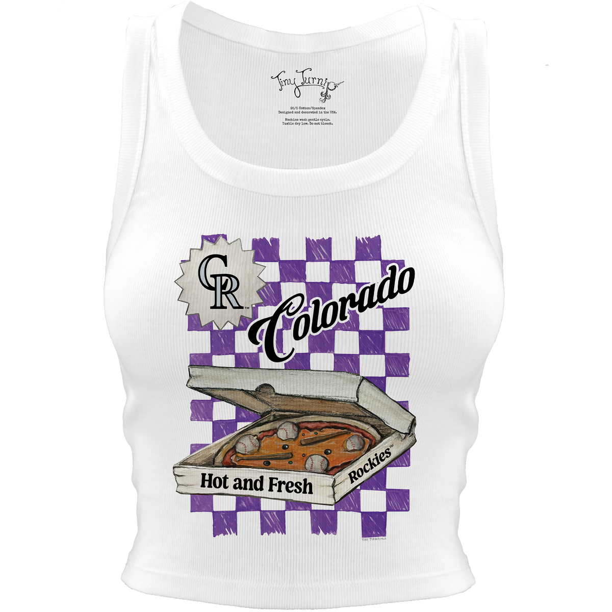 Colorado Rockies Pizza Crop Tank