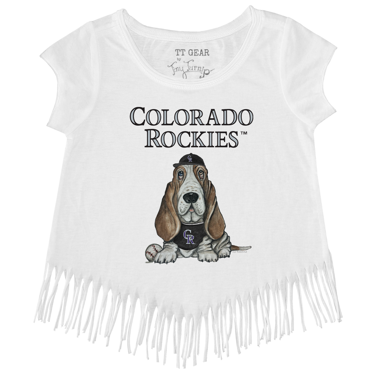 Colorado Rockies Puddy Fringe Tee - Tiny Turnip